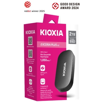 Preview: KIOXIA EXCERIA PLUS G2 2000GB Portable USB 3.2 Gen2 Type C