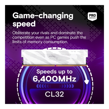 Preview: Crucial Pro 6400 Kit 32GB 2x16GB UDIMM CL32 W Overclocking