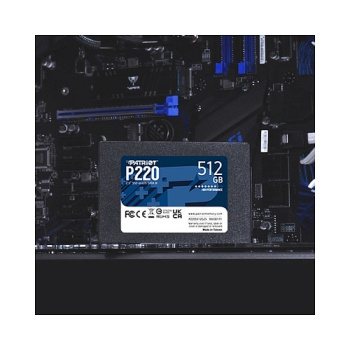 Preview: 2.5 Patriot P220 512 GB (schwarz. SATA III 6 Gb/s. 2.5)