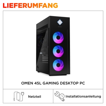 Preview: HP OMEN 45L GT22-3475ng Gaming PC Core Ultra 9 285K 64GB/2TB SSD RTX 5080 W11Home