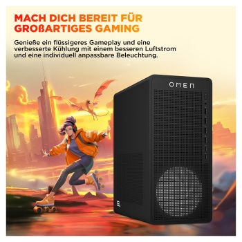 Preview: HP OMEN 16L TG03-0450ng Gaming Desktop R5-8400F 16GB/512GB SSD RTX 5060 nOS