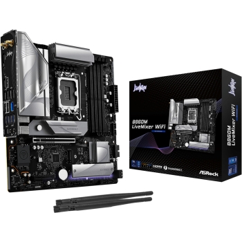 ASRock B860M LiveMixer WiFi 1851 mATX HDMI/USB-C DDR5