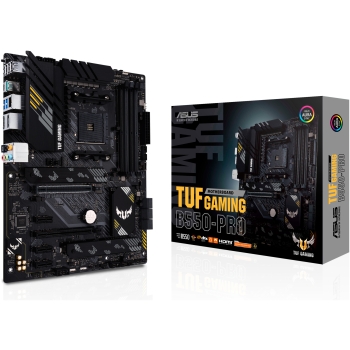 ASUS TUF GAMING B550-PRO AM4 PCIe 4.0 dual M.2 x16 SATA 6Gbps 2.5Gb Ethernet HDMI DisplayPort