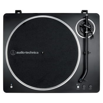 Preview: Audio Technica AT-LP70XBTBS (schwarz/silber. Integrierter Phono-Vorverstrker. Bluetooth. Vollautomat. Riemenantrieb)