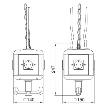 Preview: OBO VH4/N6 34904B1 Energieversorgungseinheit IP20 4xSchuko