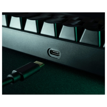 Preview: Deltaco DK440R Gaming Tastatur kabellos. Schwarz