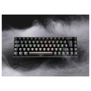 Deltaco DK440R Gaming Tastatur kabellos. Schwarz