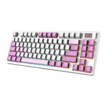 Preview: MSI FORGE GK600 TKL W Violet Gaming Keyboard retail