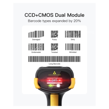 Preview: inateck Barcodescanner Pro 8 black [Pro 8_black]