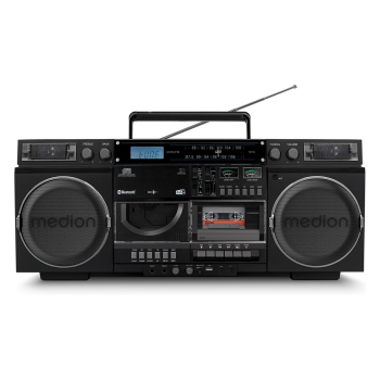 Medion LIFE® P66538 Retro-Boombox schwarz