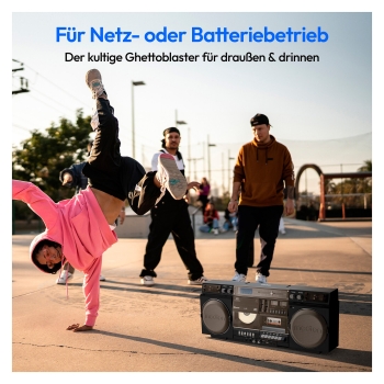 Preview: Medion LIFE® P66538 Retro-Boombox schwarz