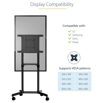 Preview: StarTech MOBILE TV CART FOR 37-70 TVS