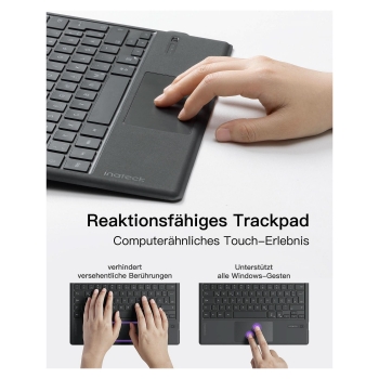 Preview: inateck Keyboard Surface gray. Sureface GO 1-4 Com. QWERTZ