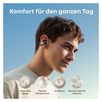 Preview: ANKER Soundcore AeroClip blue Open-Ear Clip-Earbuds Hi-Res Sound LDAC NC IP55 KI-gesttzte Telefonate