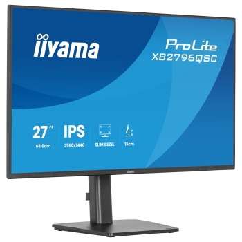 68.5cm/27 (2560x1440) iiyama ProLite XB2796QSC-B1 16:9 IPS 4ms 75Hz HDMI USB-C USB VESA Speaker Black