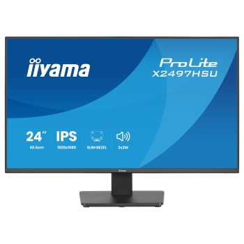 Preview: 60.5cm/23.8 (1920x1080) iiyama ProLite X2497HSU-B1 16:9 IPS 4ms 120Hz HDMI DisplayPort USB VESA Speaker Black