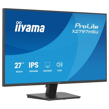Preview: 68.6cm/27 (1920x1080) iiyama ProLite X2797HSU-B1 16:9 IPS 4ms 120Hz HDMI DisplayPort USB VESA Speaker Black