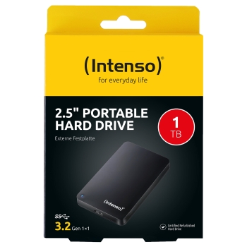 Preview: Intenso Portable Hard Drive 1 TB Generalberholt, Externe Festplatte (schwarz)