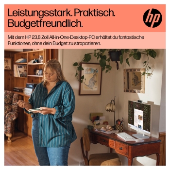 Preview: AIO HP Desktop 24-cr0401 RYZ 7520U/8GB/512SSD/W11 Home White