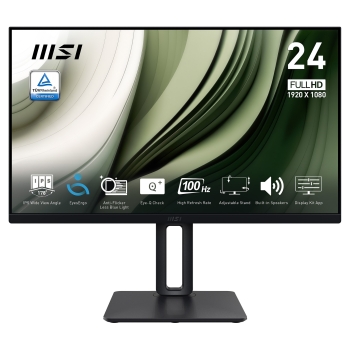 MSI PRO MP245PG Office Monitor - IPS Panel, 100Hz H�henverstellbar (120mm)