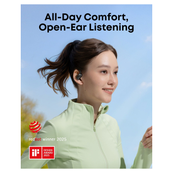 Preview: Anker Soundcore AeroFit 2 Kopfh�rer, Schwarz, Open-Ear, Kabellos