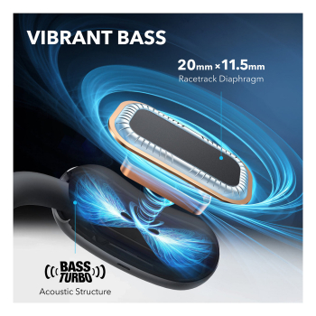 Preview: Anker Soundcore AeroFit 2 Kopfh�rer, Schwarz, Open-Ear, Kabellos