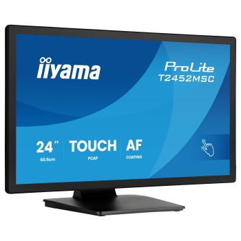 Preview: 60,5cm/24 (1920x1080) iiyama ProLite T2452MSC-B2 16:9 FHD IPS 5ms 120Hz HDMI DisplayPort USB VESA Speaker Touch Black