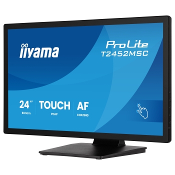 Preview: 60,5cm/24 (1920x1080) iiyama ProLite T2452MSC-B2 16:9 FHD IPS 5ms 120Hz HDMI DisplayPort USB VESA Speaker Touch Black