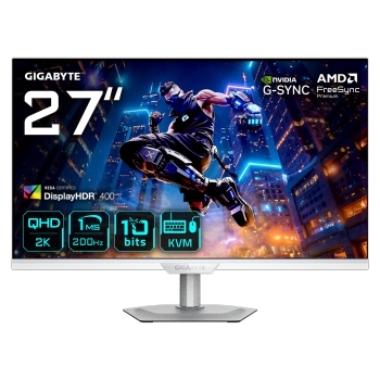 68,6cm/27 (2560x1440) GIGABYTE M27Q2 QD ICE WQHD SS IPS 1ms 200Hz HDMI DisplayPort USB-C USB HDR VESA Pivot