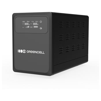 Preview: Green Cell UPSLPPC1200 Uninterruptible Power Supply AVR UPS 2000VA 1200W PowerCore 24 VDC with LCD Display