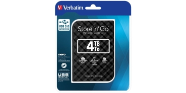 Preview: Verbatim 6.3cm (2.5)   4TB USB 3.0 Store'n Save Gen2 Black