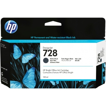 HP 728 130-ml Matte Black DesignJet Ink Cartridge