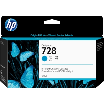 HP 728 130-ml Cyan Tintenpatrone