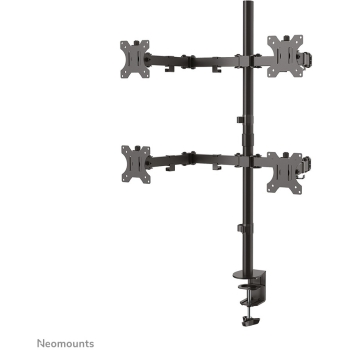 Preview: Neomounts FPMA-D550D4BLACK bewegliche Tischhalterung für 4 Bildschirme 13-32 - Schwarz