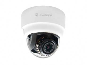 LevelOne IPCam FCS-3303   Z 4x Dome In  3MP H.265 IR 13W PoE