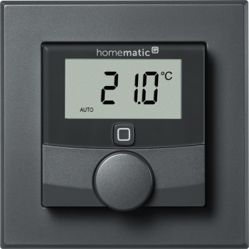 Homematic IP Wandthermostat mit Luftfeuchtigkeitssensor. anthr