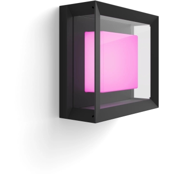 Philips HUE Econic LED Wandleuchte. quadratisch. schwarz