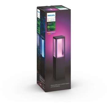 Preview: Philips Hue White&Col. Amb. Impress Sockelleuchte klein sw