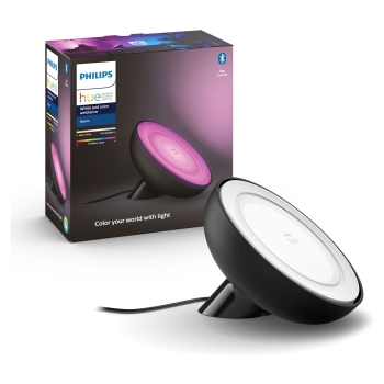 Philips Hue White&Col. Amb. Bloom Tischleuchte schwarz 500lm