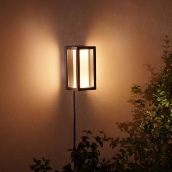 Preview: Philips Hue White & Color Ambiance Impress Wandleuchte schmal Schwarz