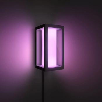 Preview: Philips Hue White & Color Ambiance Impress Wandleuchte schmal Schwarz