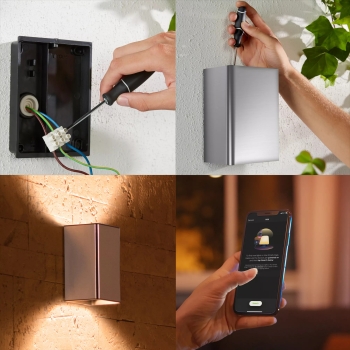 Preview: Philips Hue White & Color Ambiance Resonate Wandleuchte Silber 1200lm