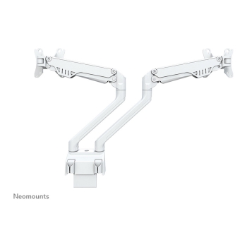 Preview: Neig-. Schwenk-und Drehbare Tischhalterung für zwei Flachbildschirme bis 32' 2x 8KG White Neomounts