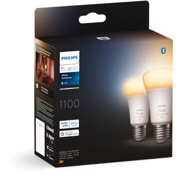 Preview: Philips Hue White Ambiance E27 Doppelpack 2x800lm 75W