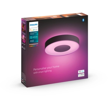 Preview: Philips Hue White & Color Ambiance Xamento Deckenleuchte Schwarz 2100lm