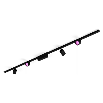 Philips Hue Perifo Basis-Set Deckenleuchte 4 Spots Schwarz