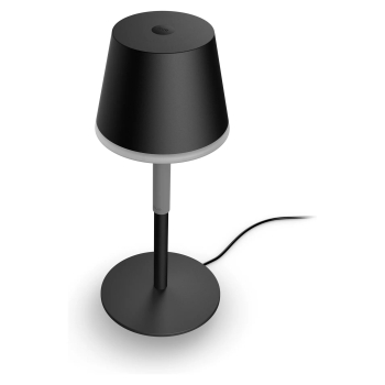 Preview: Philips Hue White & Color Ambiance Go Tragbare Tischleuchte Schwarz