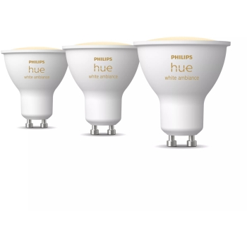 Philips Hue White Ambiance GU10 Dreierpack 3x350lm