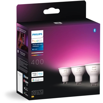 Preview: Philips Hue White & Color Ambiance GU10 Dreierpack 3x350lm