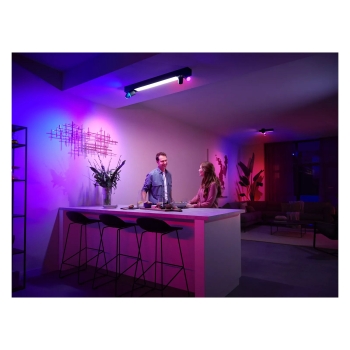Preview: Philips Hue White&Col. Amb. Centris Spot 4flg schwarz V2
